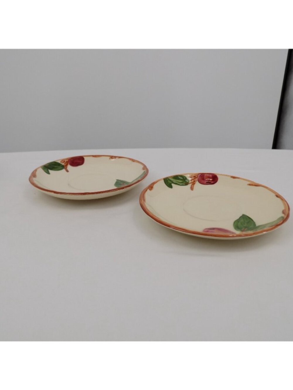 Set of 2 Franciscan Apple Cup & Saucer Set Mixed USA Backstamps Vintage - Picture 4 of 11